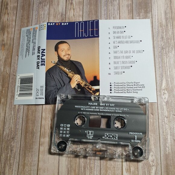 Najee Day By Day Jazz Cassette Album Music Easy Listening Vintage Collection - Picture 3 of 4